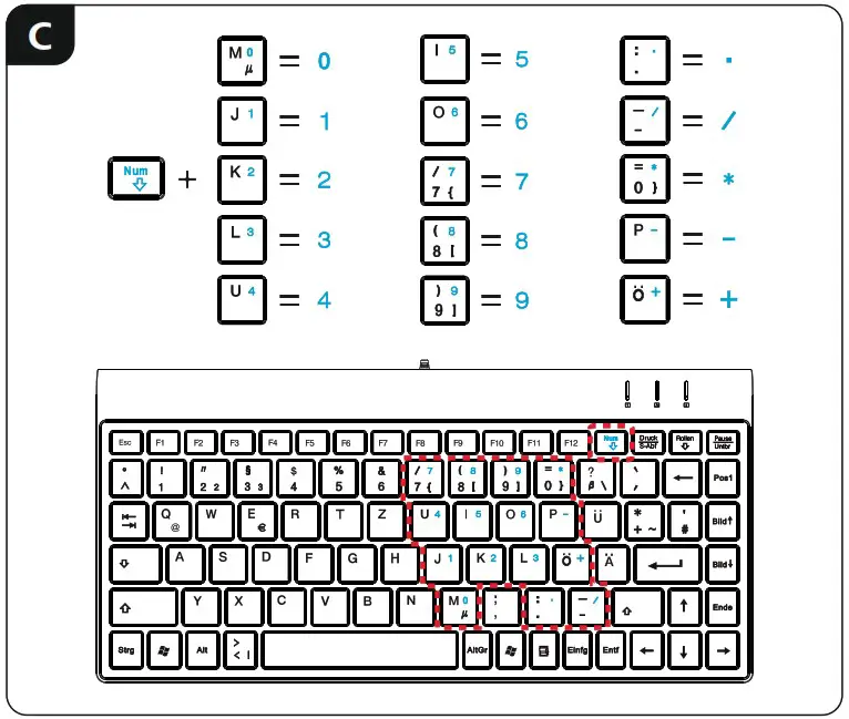 hama R1050449 SL720 Slimline Compact Keyboard - overview 3