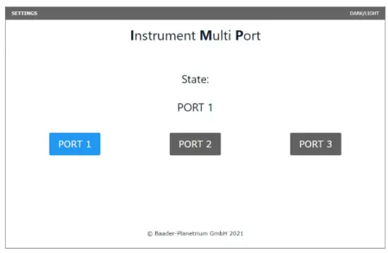 Baader Planetarium IMP85 Instrument Multi Port - button