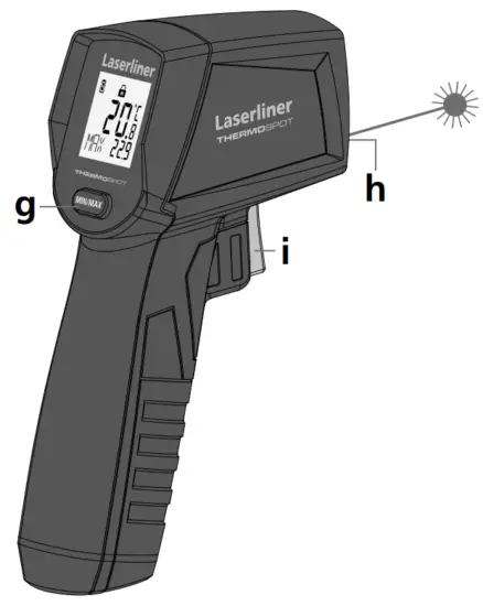 Laserliner ThermoSpot Contactless Infrared Temperature Measuring Device - 5