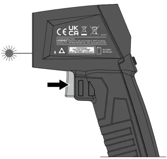 Laserliner ThermoSpot Contactless Infrared Temperature Measuring Device - 6