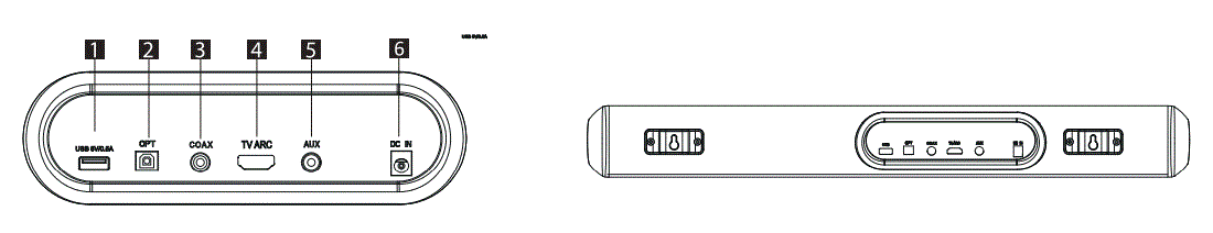 WOHOME S88 20-Inch 50W Audio Stereo Home Theater Soundbar Speaker fig 3