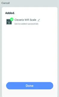 CLEVERIQ Smart WiFi Scale - CONNECTION 2