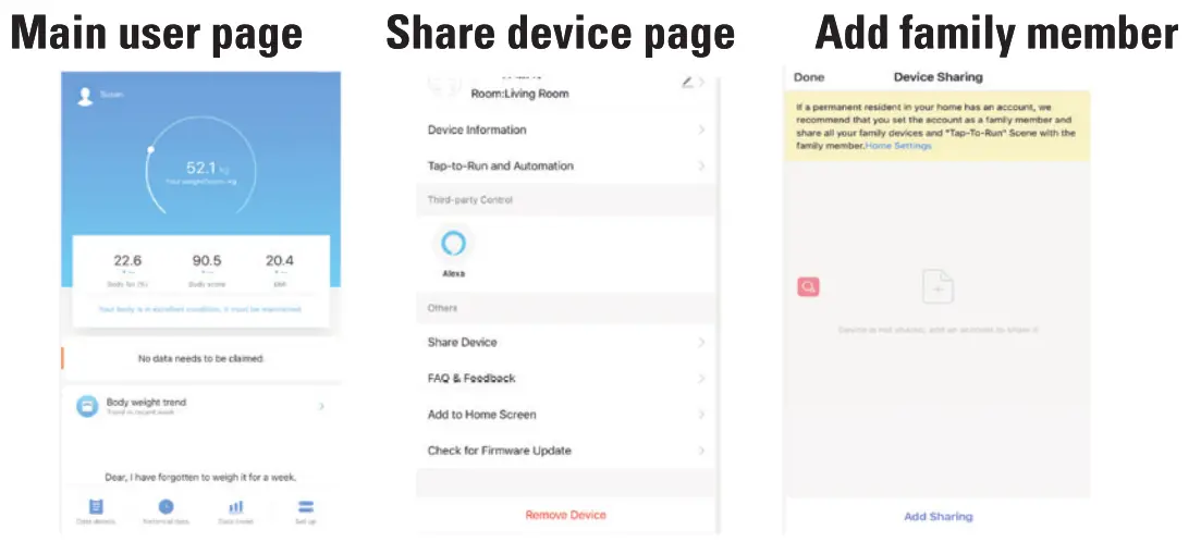 CLEVERIQ Smart WiFi Scale - FAMILY MEMBER