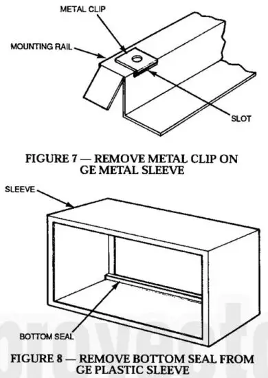 REMOVT METAL CLIP ON GE METAL SLEEVE
