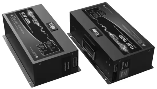 Jaycar SB2220 12.8V 100Ah Lithium Slimline Deep-Cycle Battery with Metal Case