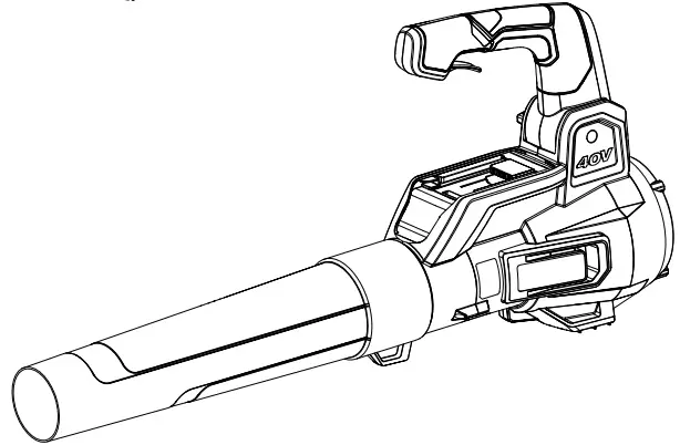 RYOBI RY404012 40 Volt Axial Blower-fig 1