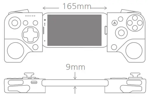 SHAKS Wireless Gamepad Controller for Android-- How to fit a Smartphone