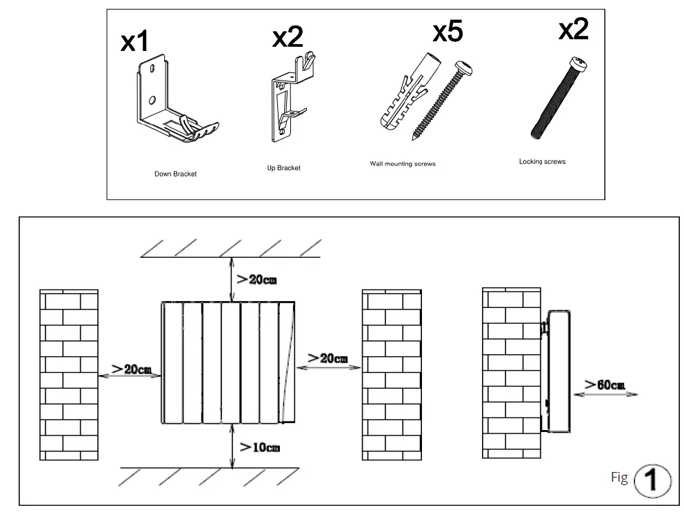 SolAire EXO Ceramic Electric Radiator FIG 1