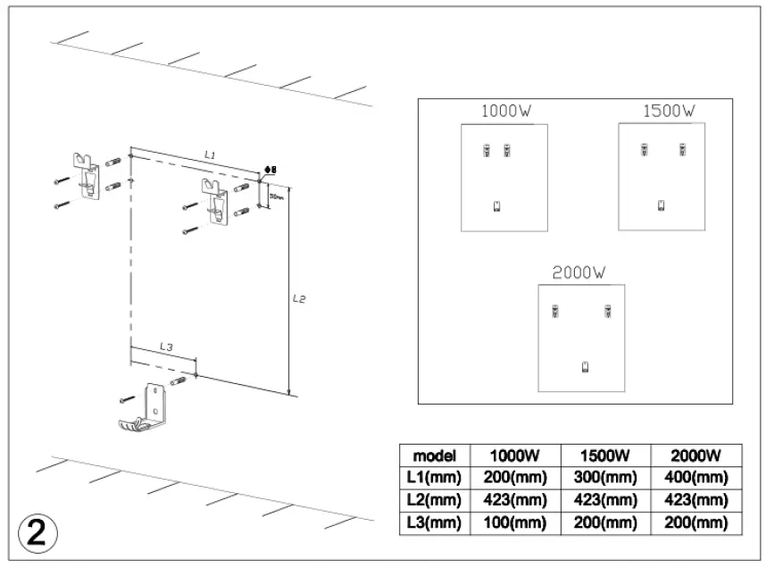 SolAire EXO Ceramic Electric Radiator FIG 2