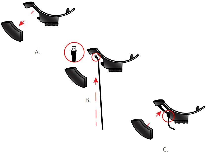 Socket Charging Mount How to connect USB Cable
