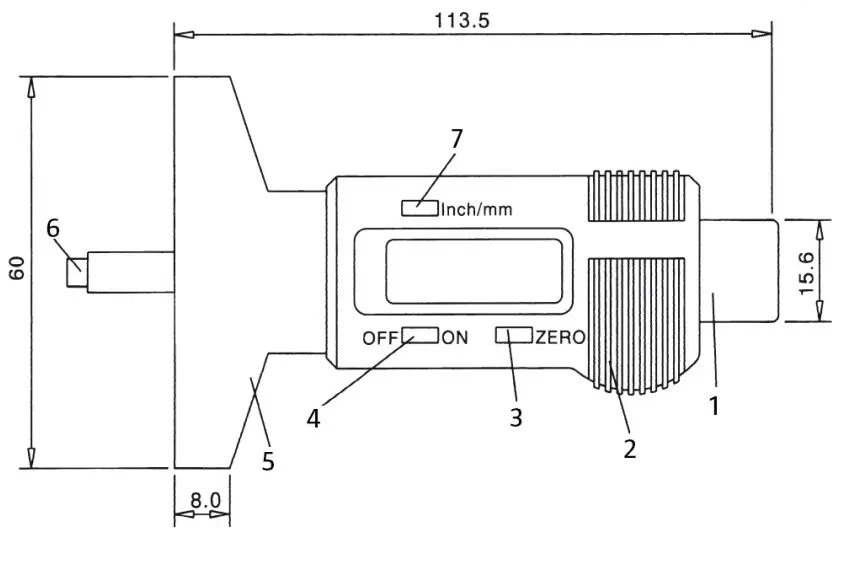 HAMRON 619-622 Tyre Tread Tester - DAYAGRAM