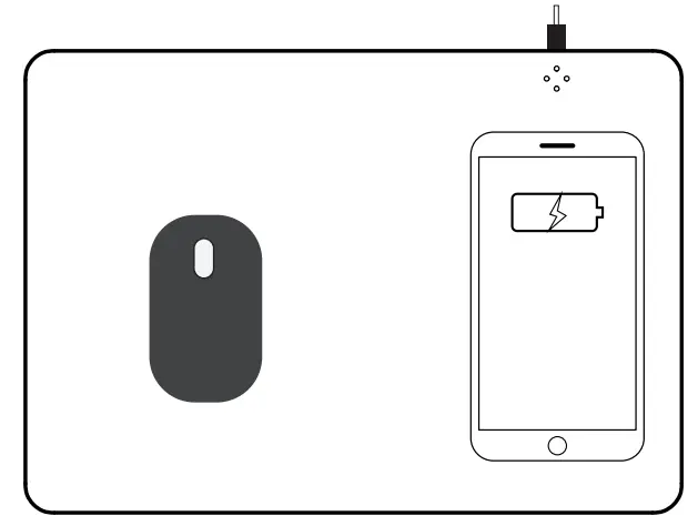 Jmtek WMP300B Mouse Pad Wireless Charger - Jmtek WMP300B Mouse Pad Wireless Charger - 1