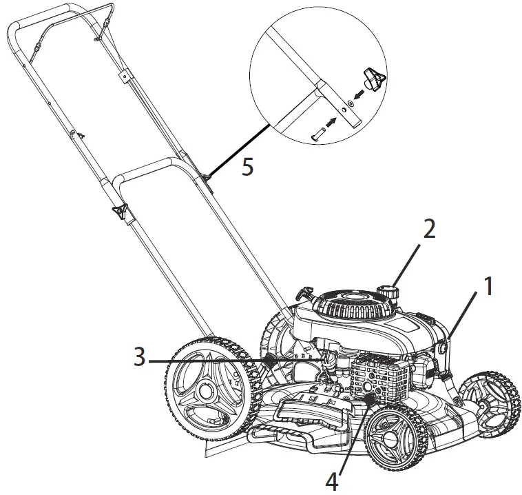 Pulsar PTG1221T Gasoline Powered Lawn Mower 06