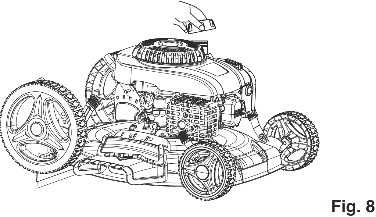 Pulsar PTG1221T Gasoline Powered Lawn Mower 07