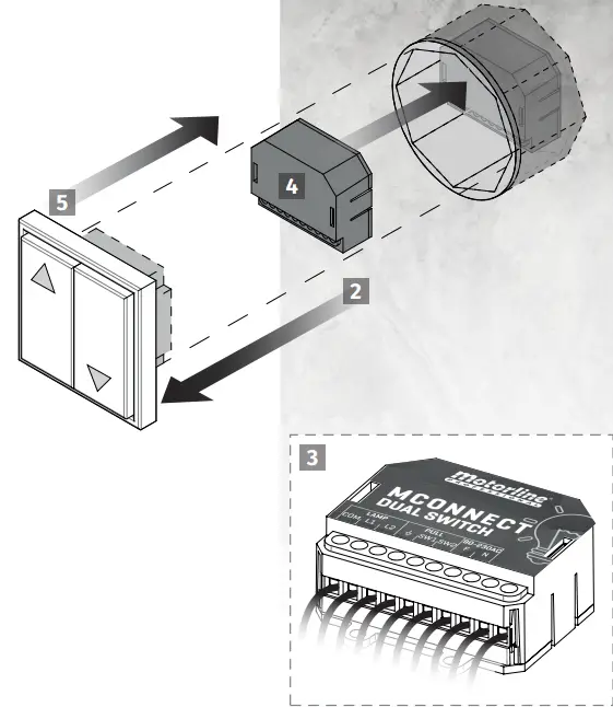 motorline PROFESSIONAL TO644347 Mconnect Dual Switch - fig 4
