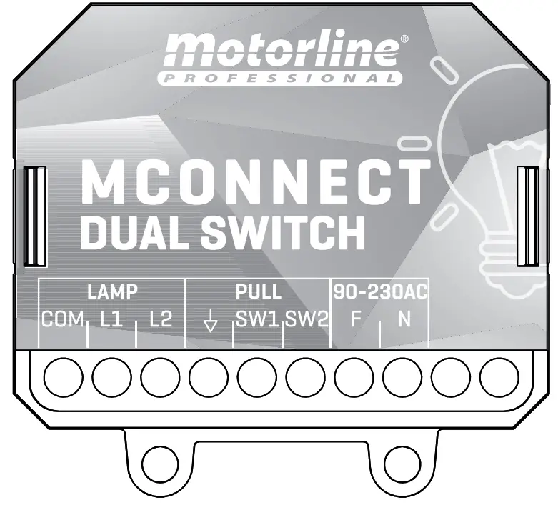 motorline PROFESSIONAL TO644347 Mconnect Dual Switch
