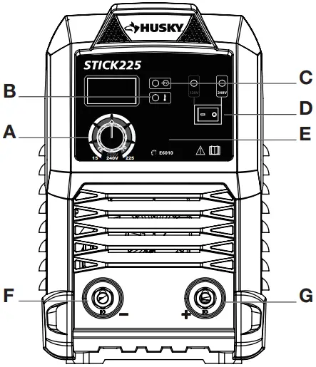 Husky STICK225 INVERTER WELDER A1