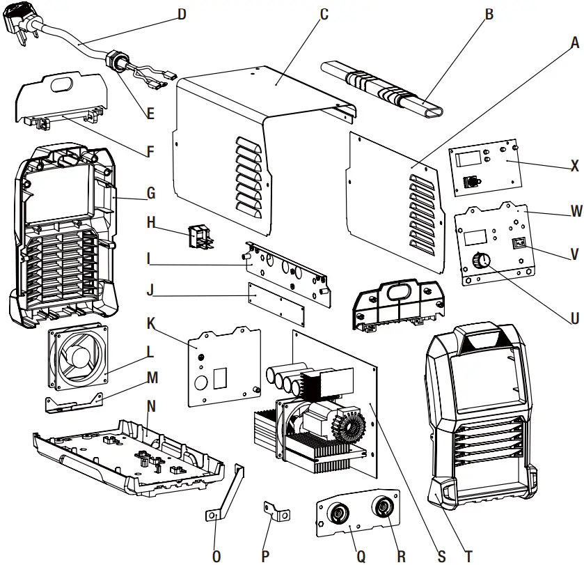 Husky STICK225 INVERTER WELDER Service Parts