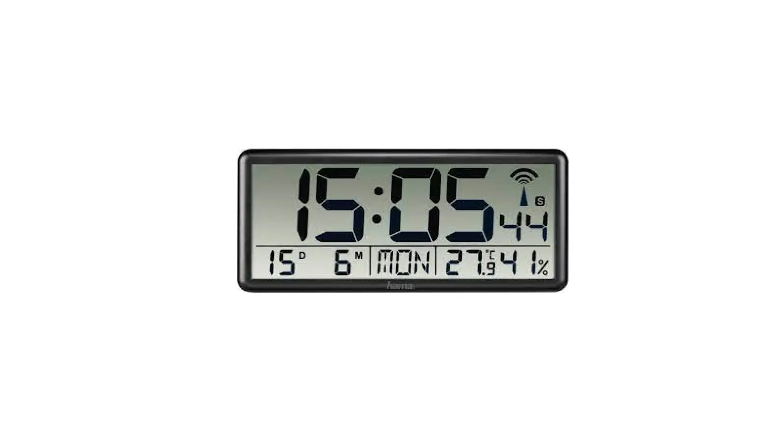 Hama Jumbo 00186352 Digital Radio Wall Clock Instruction Manual