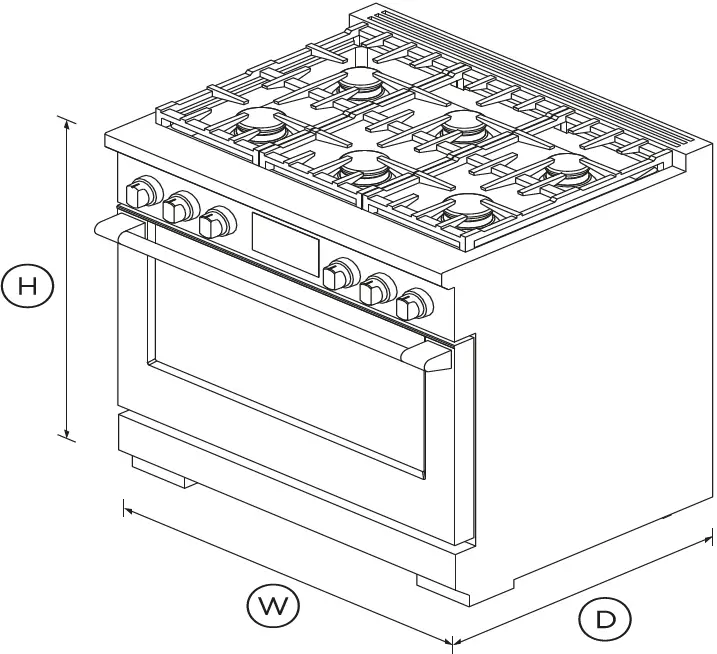 FISHER PAYKEL RDV3-366-L Dual Fuel Range 01