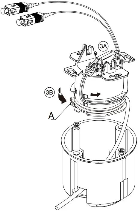 EFB ELEKTRONIK FTTH OUTLET FO Data Socket UP 3