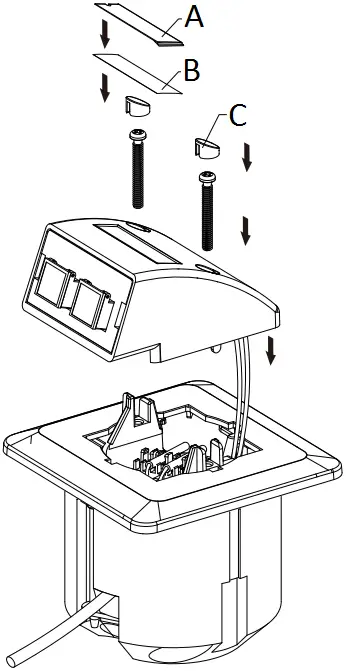 EFB ELEKTRONIK FTTH OUTLET FO Data Socket UP 6