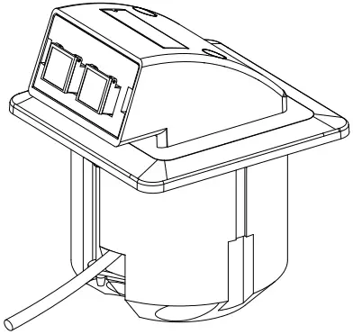 EFB ELEKTRONIK FTTH OUTLET FO Data Socket UP 7