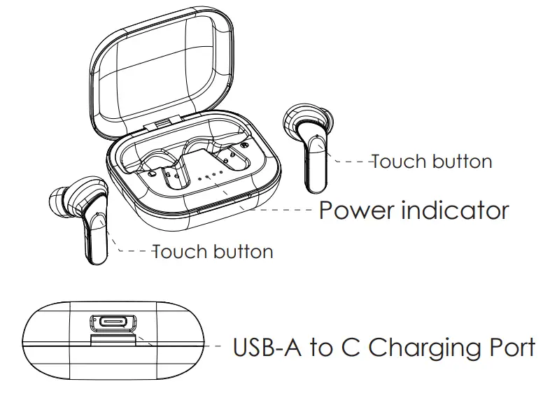 MUQI MQ-26 Wireless Bluetooth Earbuds - fig