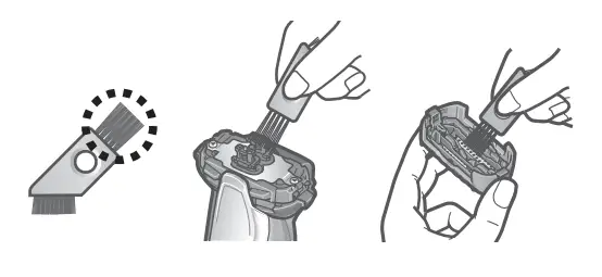 Panasonic ES-ST2N Household Rechargeable Shaver - brush