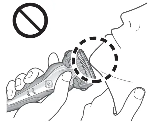 Panasonic ES-ST2N Household Rechargeable Shaver - damaging