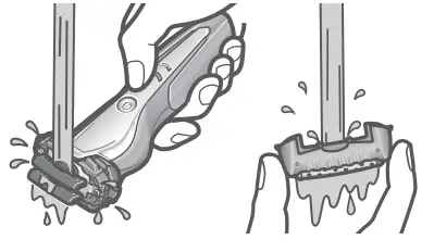 Panasonic ES-ST2N Household Rechargeable Shaver - running water