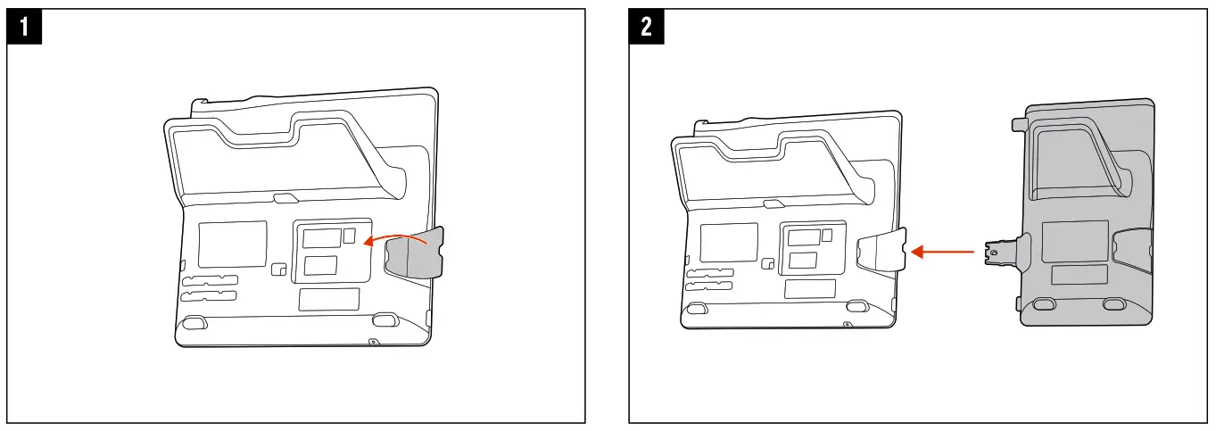 poly E400 E500 Expansion Module Wall Mount - fig 1