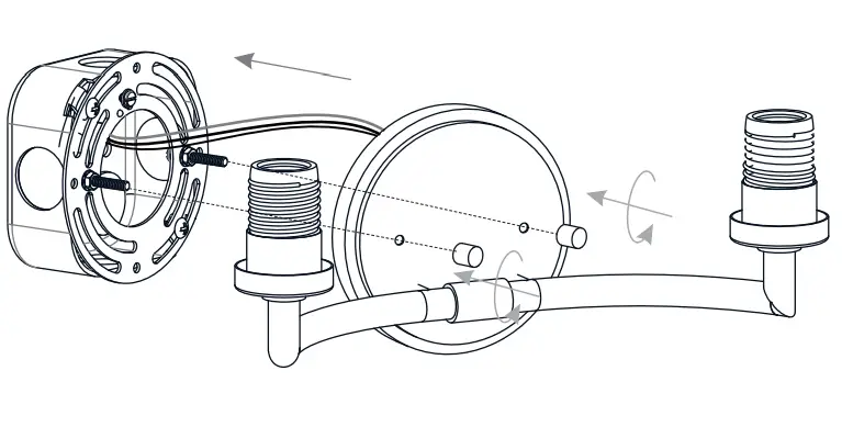 QUOIZEL JSP8616AN Jaspar Antique Nickel 2 Light Bath Sconce fig 6