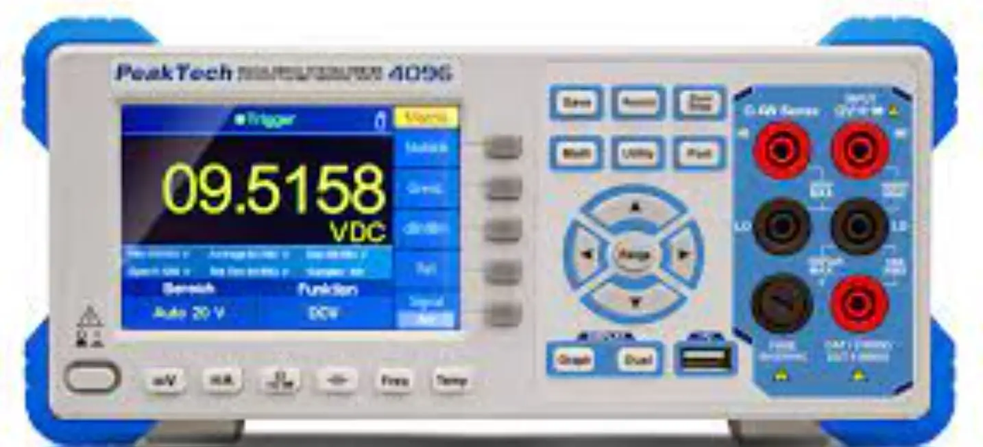 Peaktech P 4096 Bench Multimeter Installation Guide
