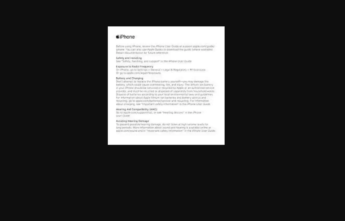 Important Safety Information For Iphone Important Safety Information For Iphone