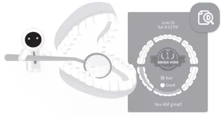 Kitten Planet BRUSH MONSTER Smart Tracking Electric Toothbrus - fig 6