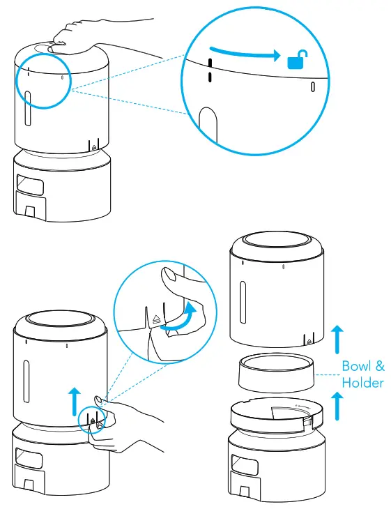 PETLIBRO PLAF103 Pet Feeder WiFi Control 5L - Ifig4