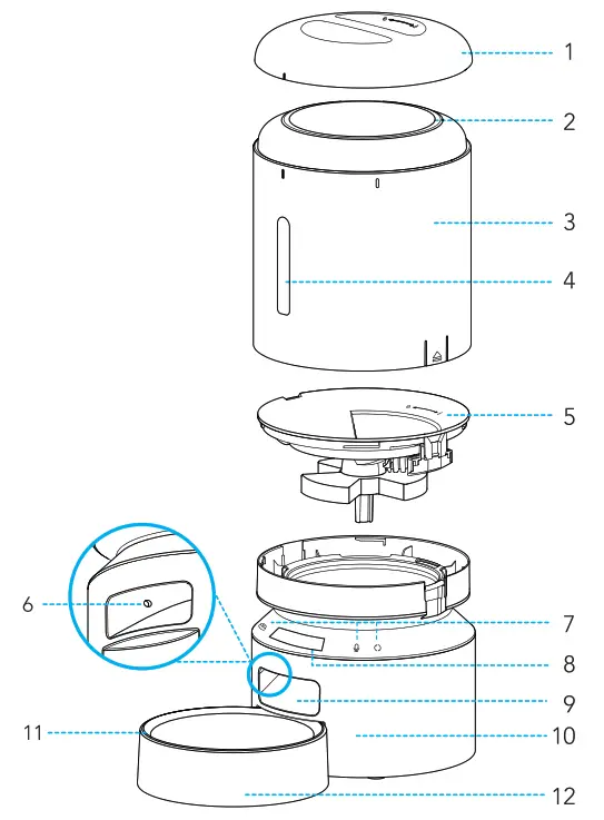 PETLIBRO PLAF103 Pet Feeder WiFi Control 5L - fig1