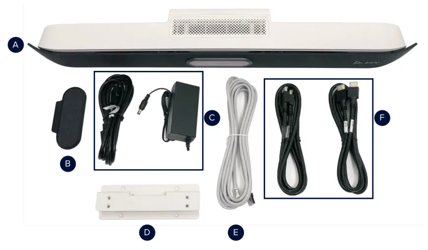 poly 2200-85970-101 Studio X50 IP Video Bar with Auto Speaker-1