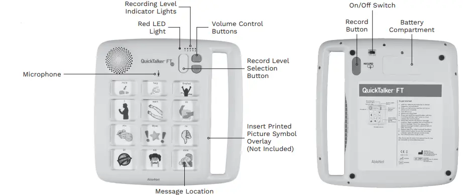 AbleNet QuickTalker FT 7 Speech Device-fig2