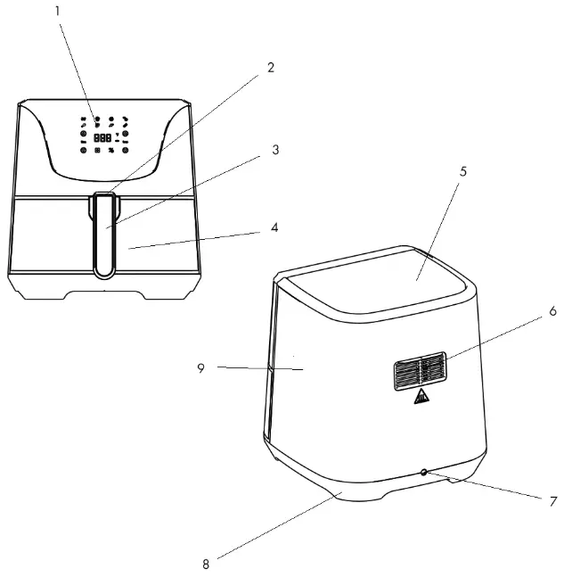 KLARSTEIN 10032849 AeroVital Deluxe Air Fryer - 1