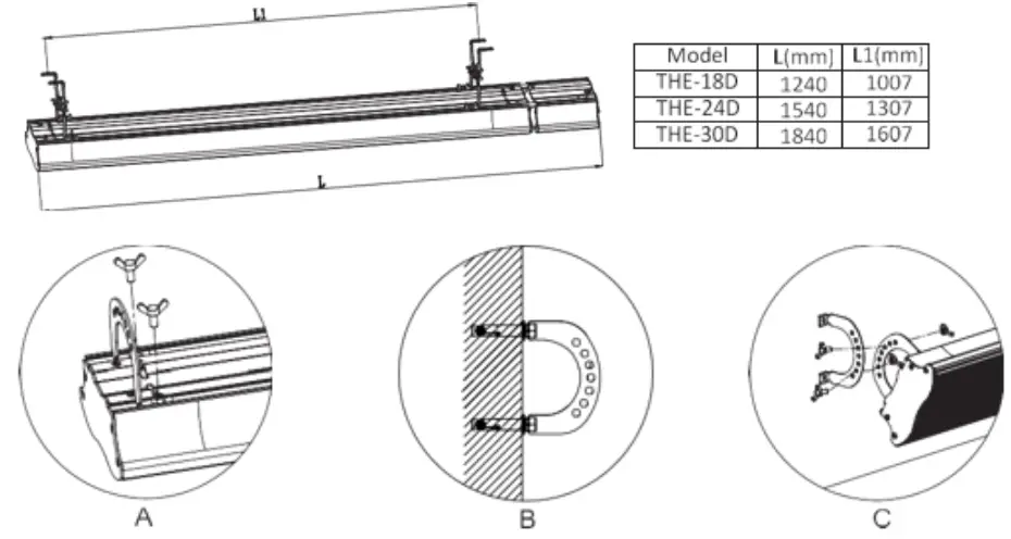 ambe RC1800 Electric Radiant Heater - 4