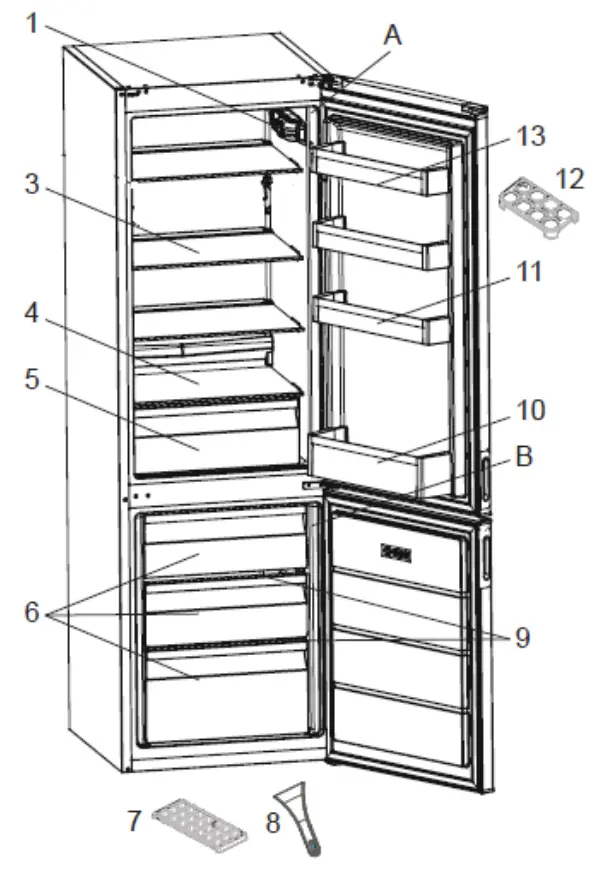 HEINNER HC V268E Combi Fridge - PRODUCT DESCRIPTION