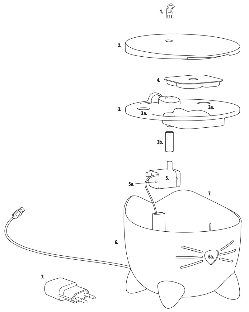 catit 43715 Pixi Drinking Fountain CONTENTS