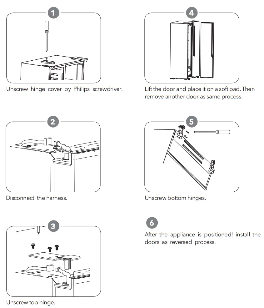 TESLA RB5210FHX Side By Side Refrigerator Freezer - fig