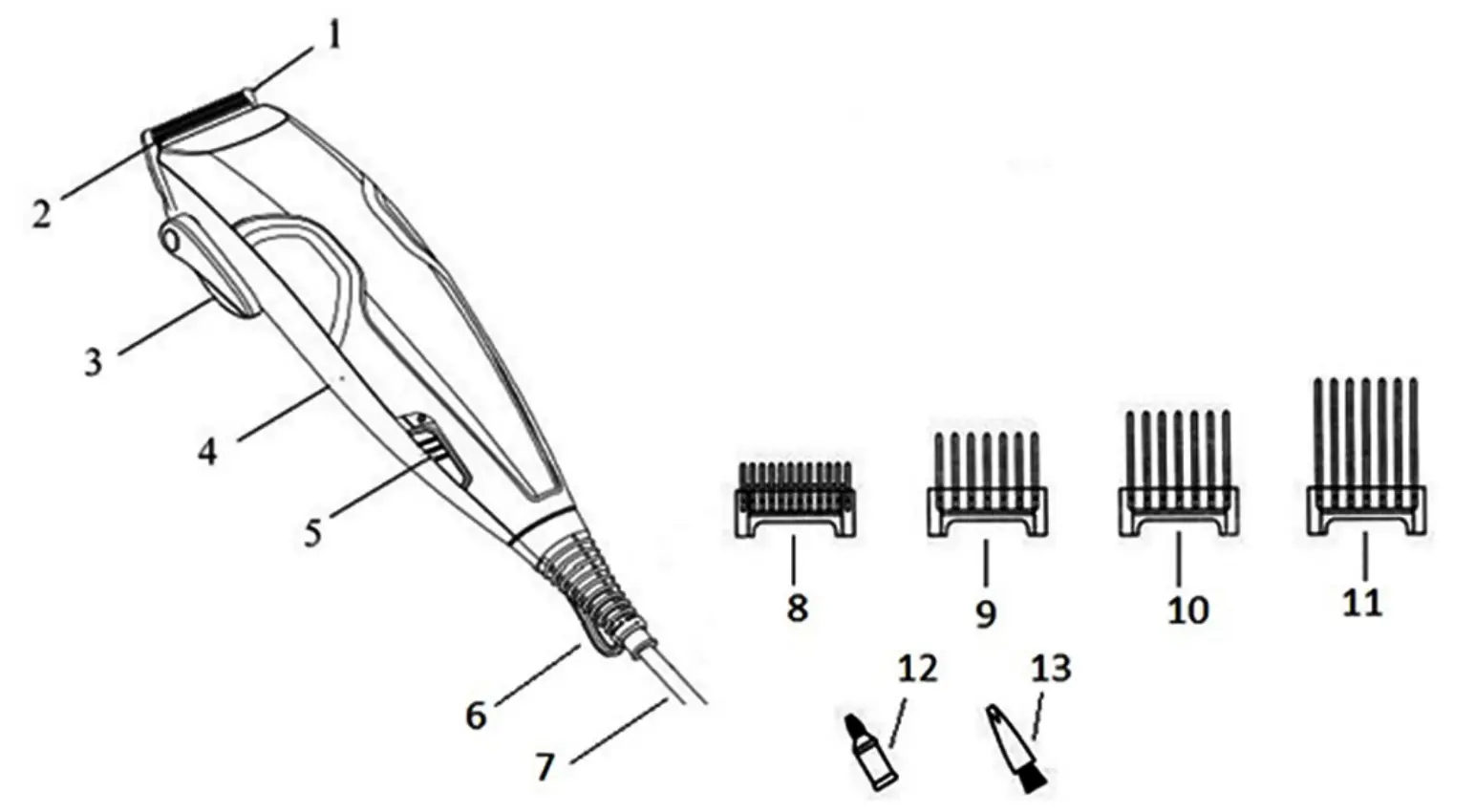 Hair Clipper BR3430 Descriptions