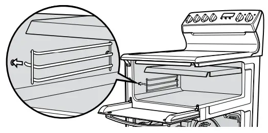 Westinghouse WLE543 Electric Freestanding Cooker - supports