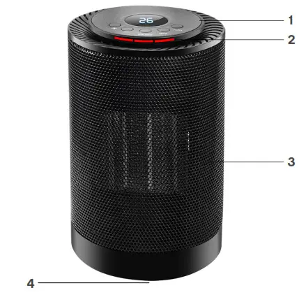 kogan KAHTPTCFANA PORTABLE CERAMIC HEATER -Heater