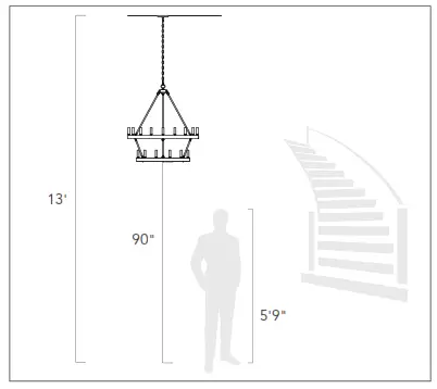 GOLDEN LIGHTING 7316-OSF Bartlett 1 Light - fig 1