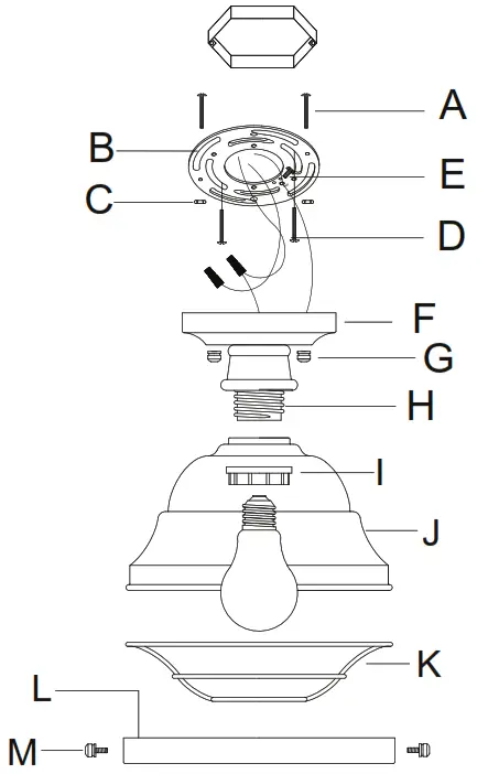 GOLDEN LIGHTING 7316-OSF Bartlett 1 Light - fig 3